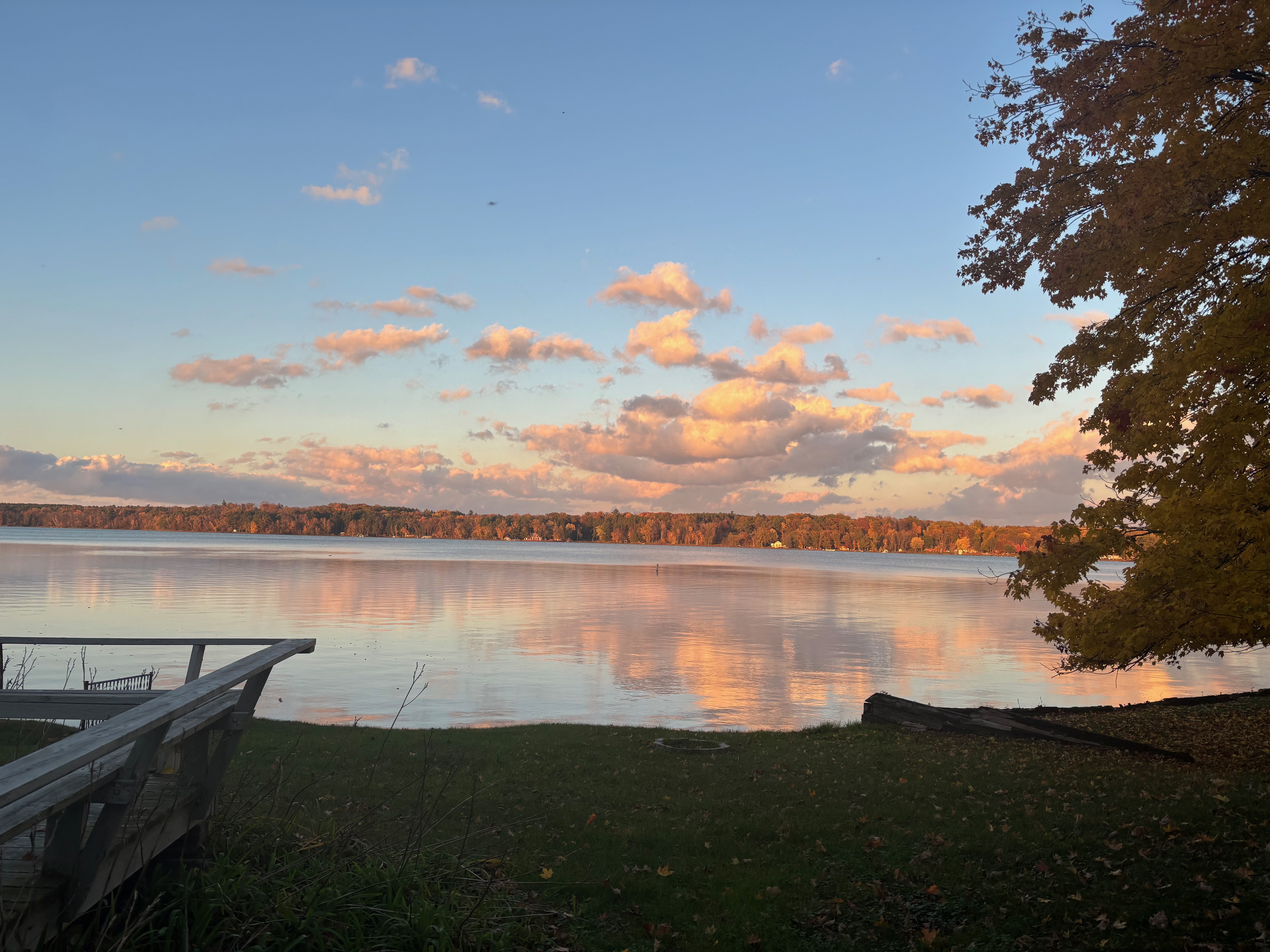Clouds over the lake