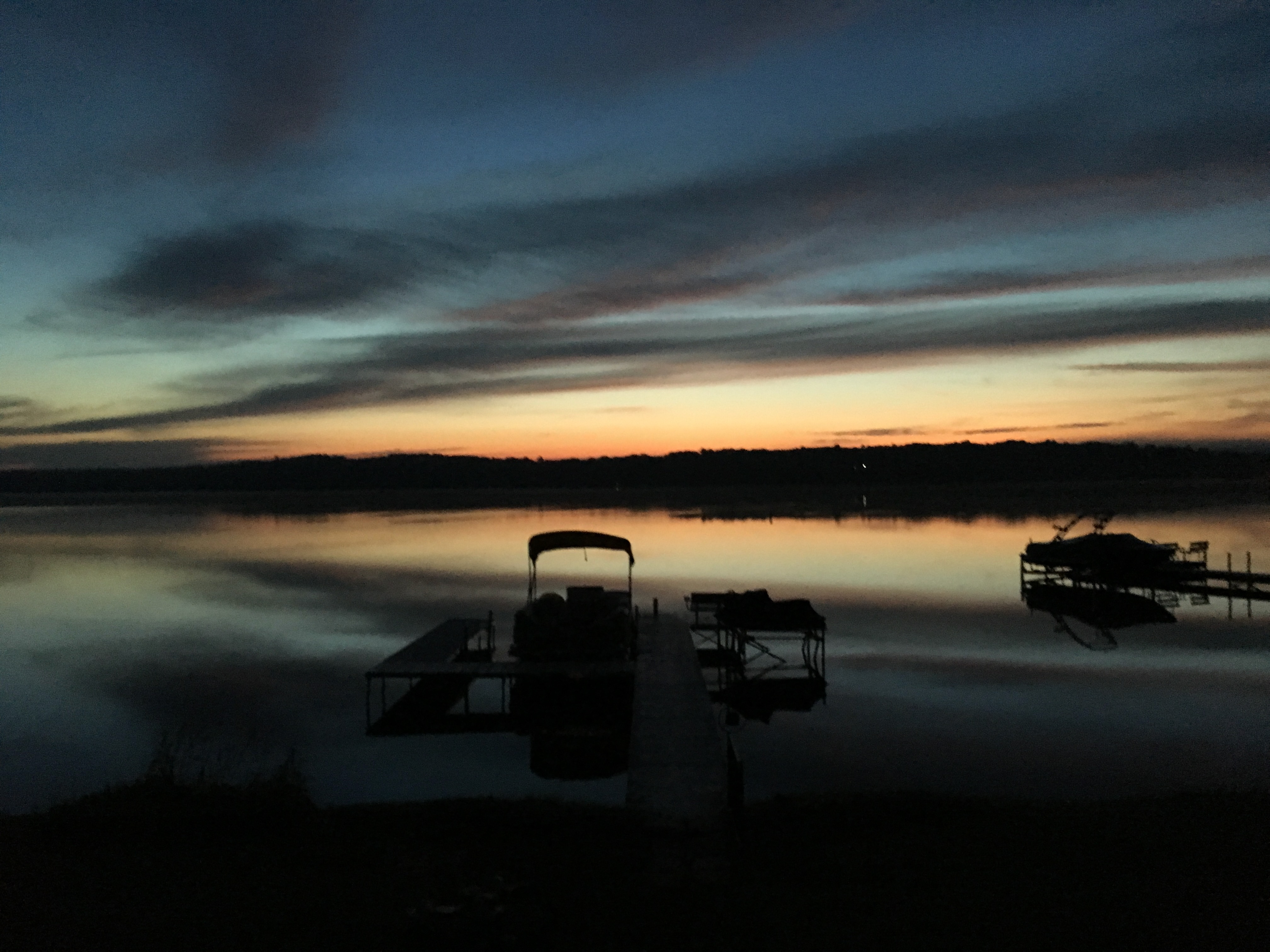Sunrise over the lake